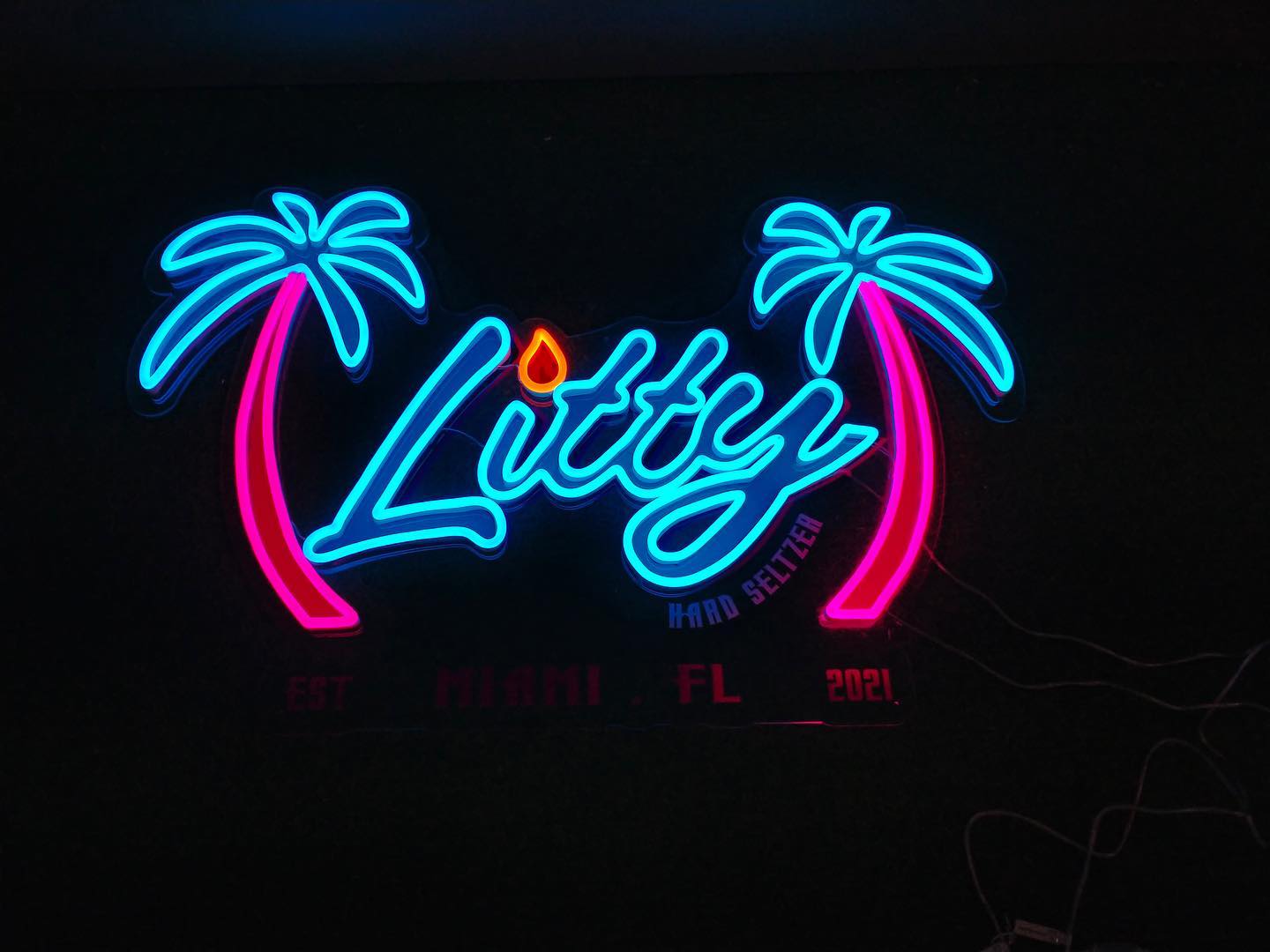 litty hard seltzer neons sign